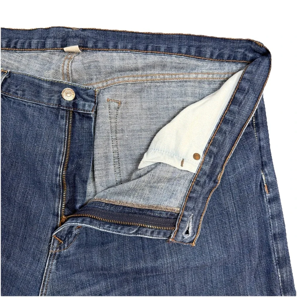 Banana Republic Mens Straight Leg Blue Medium Wash Denim Jeans‎ 40x32